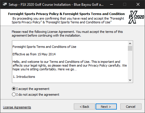 Read and/or accept the EULA.