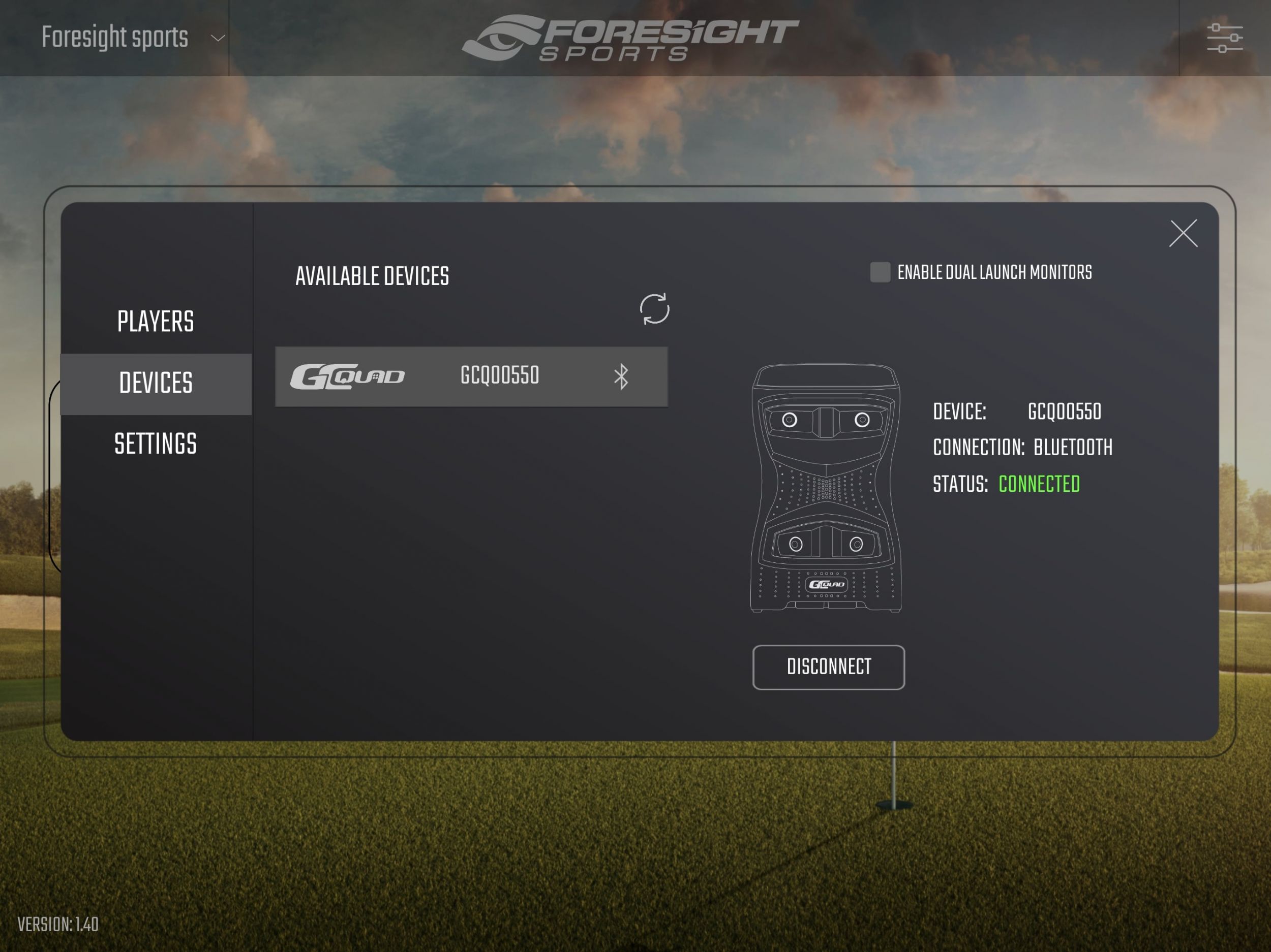 Bluetooth Connection Screen