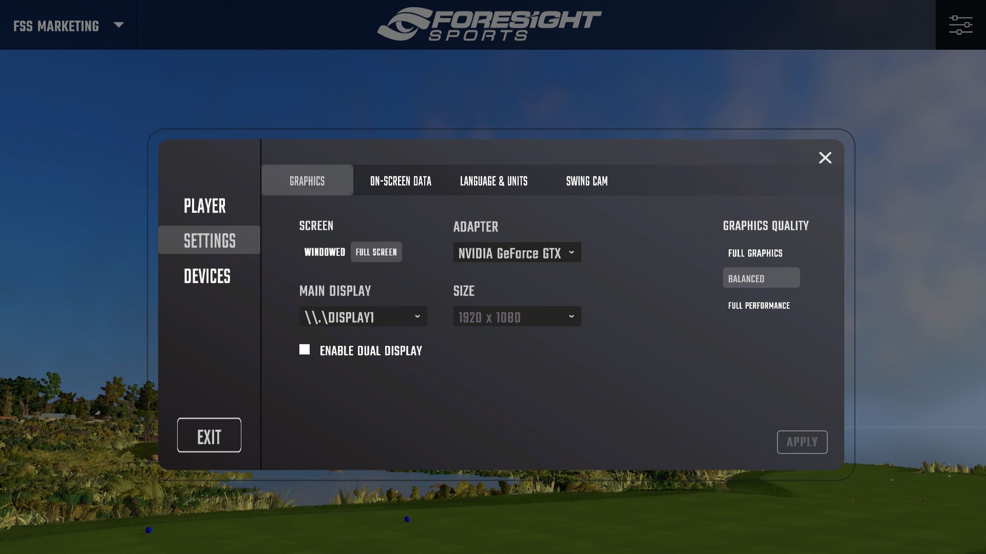 Graphic Settings Image