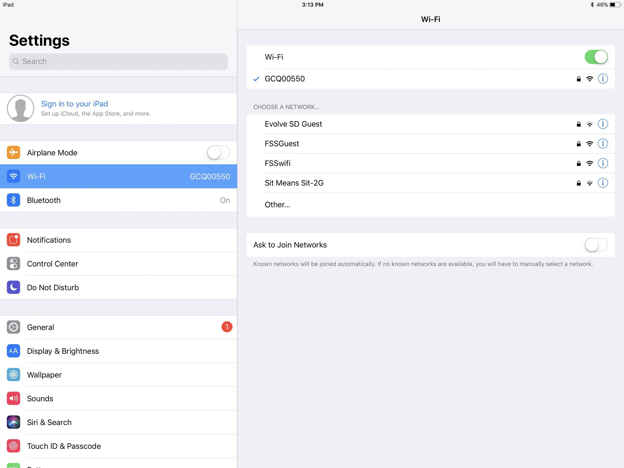 Wifi Settings